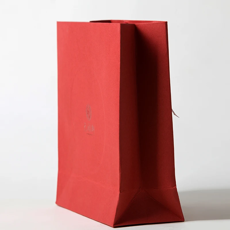 Factory sale kraft paper bag china whosale red kraft paper bag cheap price Sona Package take away food kraft paper bag