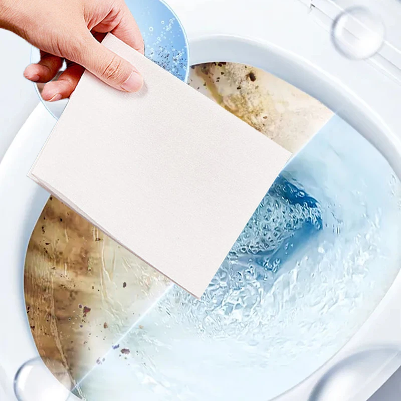 Toilet Cleaner Non-Toxic Concentrated Dissolving Sheets Plastic-Free Toilet Cleaning Strips