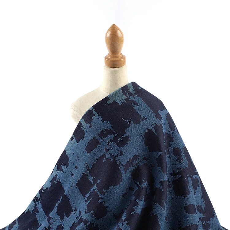 China Suppliers Jacquard Knit Fabric Jacquard Dyed Fabric Polyester Cotton Blend Fabric For Garment