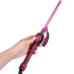 Classic Fashion Red Portable Hair Curler Automatic Rapaid Heating Long Barrel Curling Iron For Woman