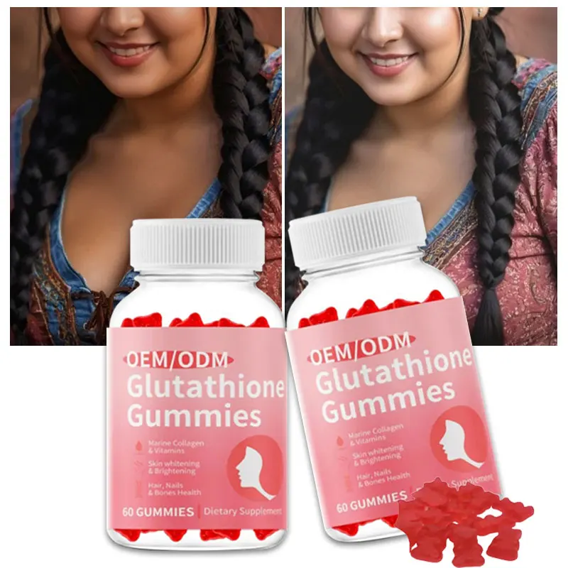 OEM Private Label Organic reduced Collagen 13 In 1 Skin Whitening Brightening Gummies