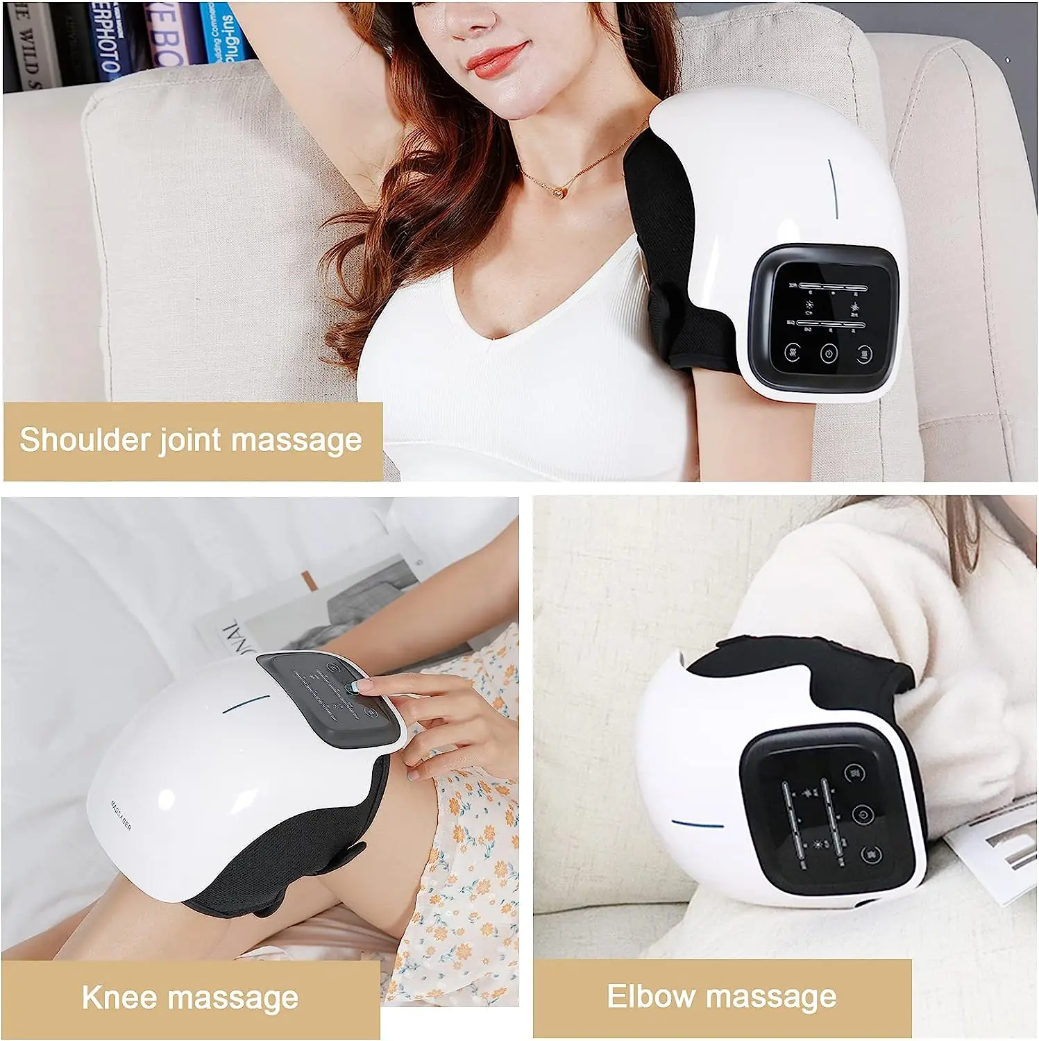 OEM ODM Electric Knee Massager for Arthritis Joint Pain Injury Infrared Heat and Vibration Knee Device for Knee Pain Relief
