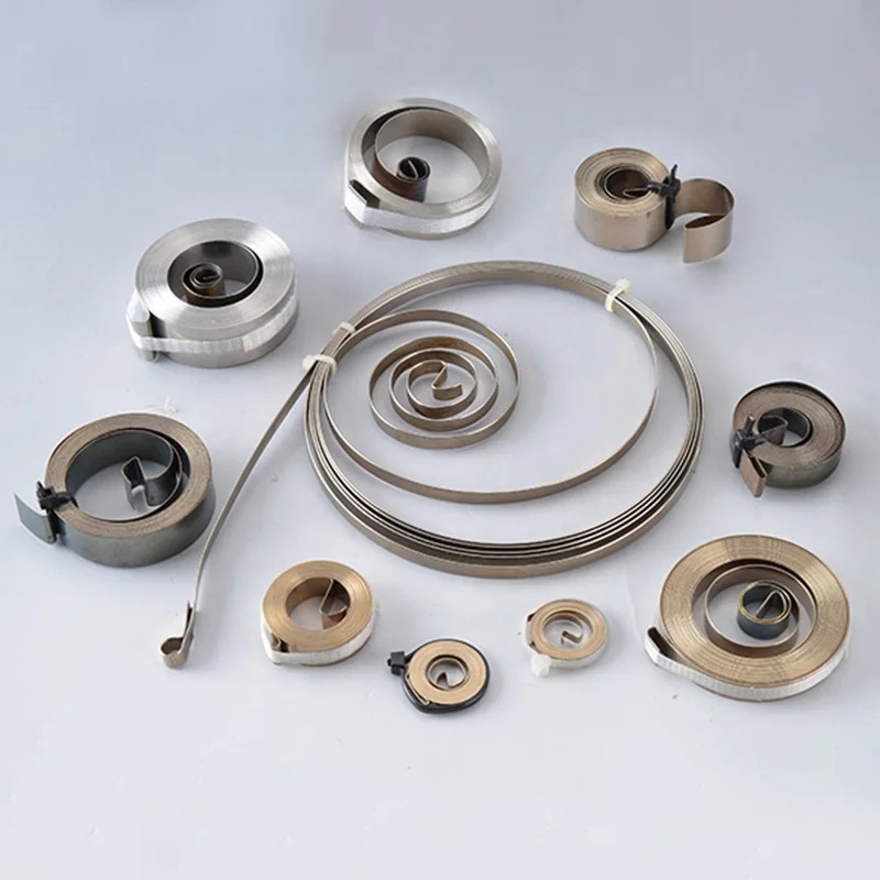 OEM Retractable Reel Spiral Spring Wind Up Recoil Rewind Spiral Power Spring Constant Force Band Springs
