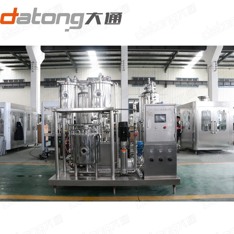 Mono block carbonated drink filler / glass bottle filling bottling machine