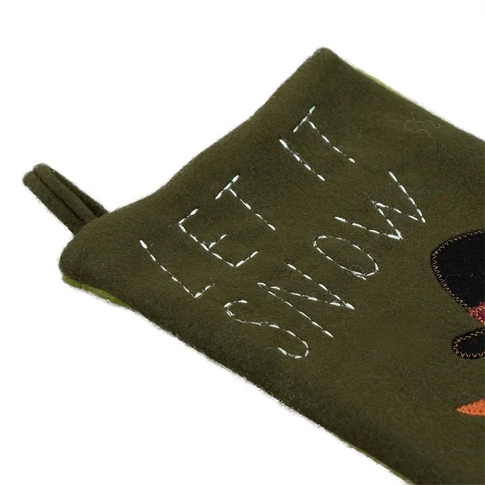 
Christmas craft supplies accessories let it snow snowman christmas plush cute stockings for xmas holiday decor 