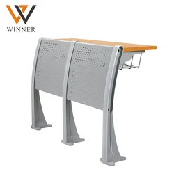 elementary school student school ladder lecture hall chairs two seater university ladder chair with table board
