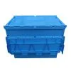 Hot Selling Nestable Plastic Crates High quality Stackable Turnover Plastic moving Storage Box with hinged lid Customized