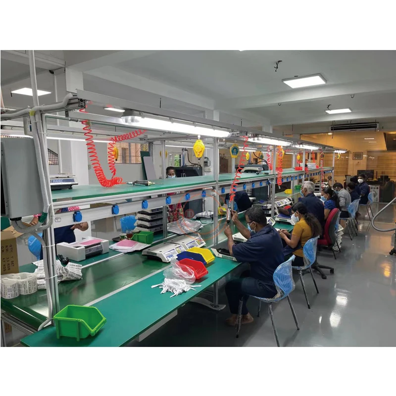 electronic factory assembly line production for laptop