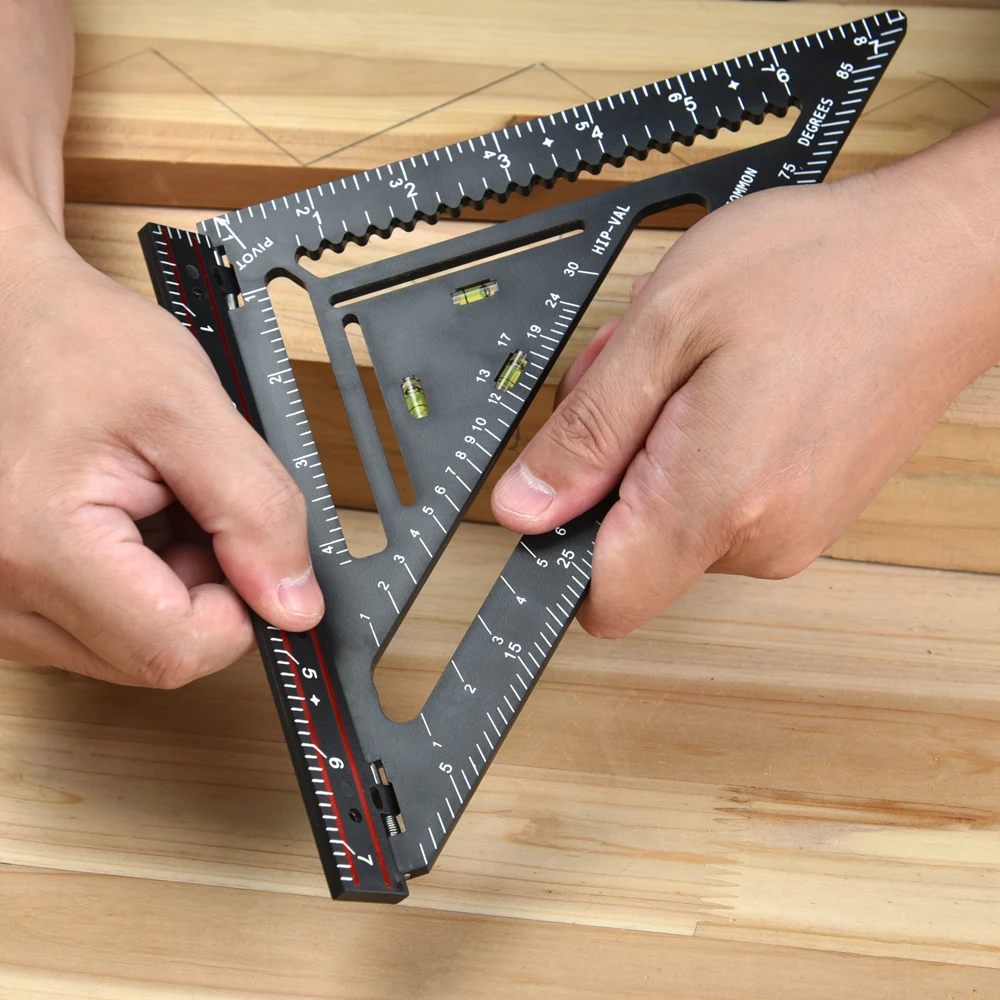 wholesale Triangle Angle Ruler Set ABS folded Triangles Protractors Geometry Sets