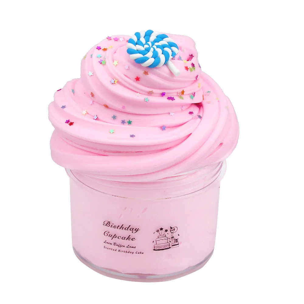 70ml Candy Butter Fluffy Slime Supplies Toys Polymer Clay Additive Putty Soft Light Plasticine For Slime Charms Gum Antistress