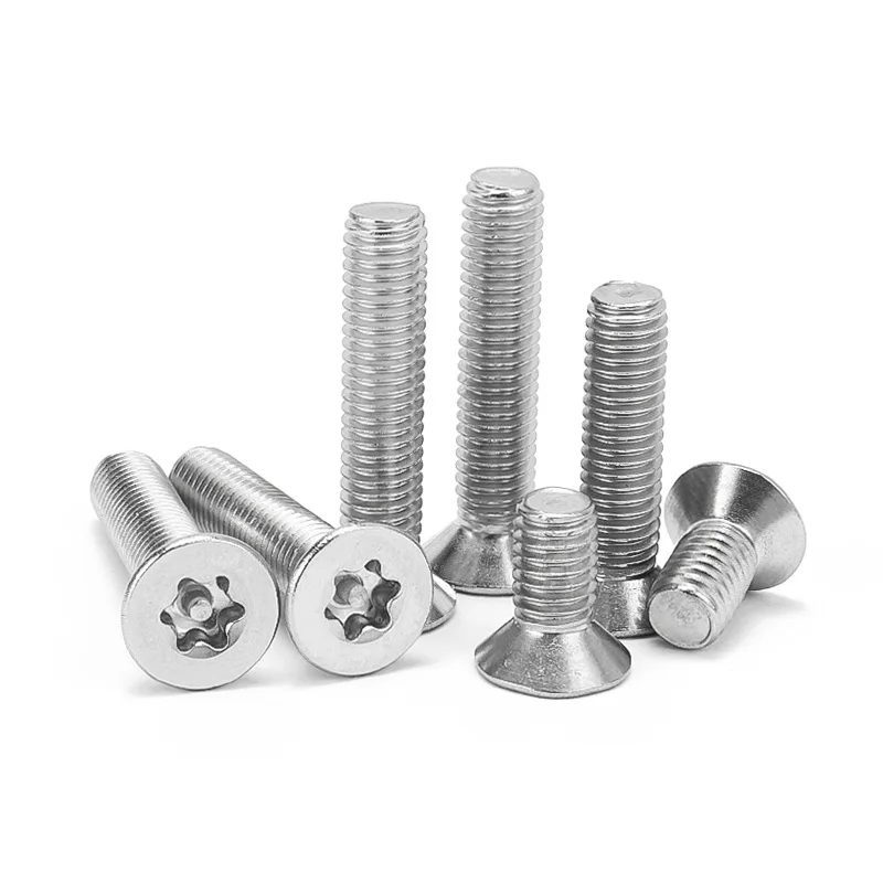 Black round Star-Shaped Security Machine Screw Anti-Theft M3 M4 M5 M6 M8 Binding Head Made of Titanium Steel Stainless Steel