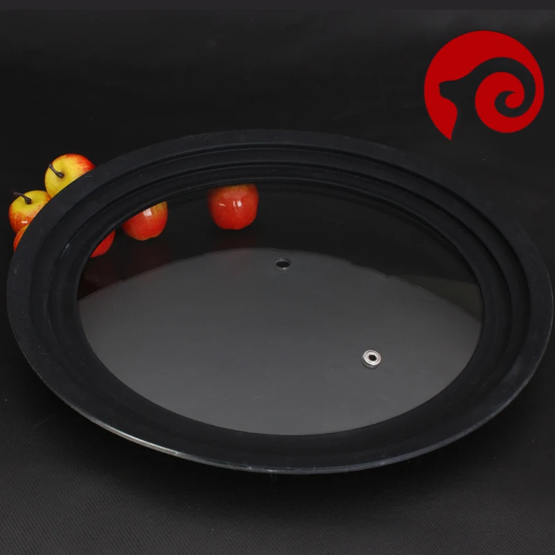 Explosion proof fall protection  Soft bag edge Silicone glass lids for kitchen cookware lid