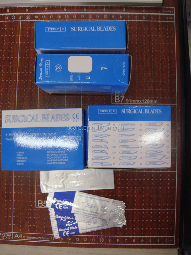 Stainless steel Knife Blade Carbon Disposable Surgical Scalpel Blades