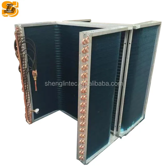 Shanghai shenglin high quality air source heat pump aluminum tube aluminum fin evaporator