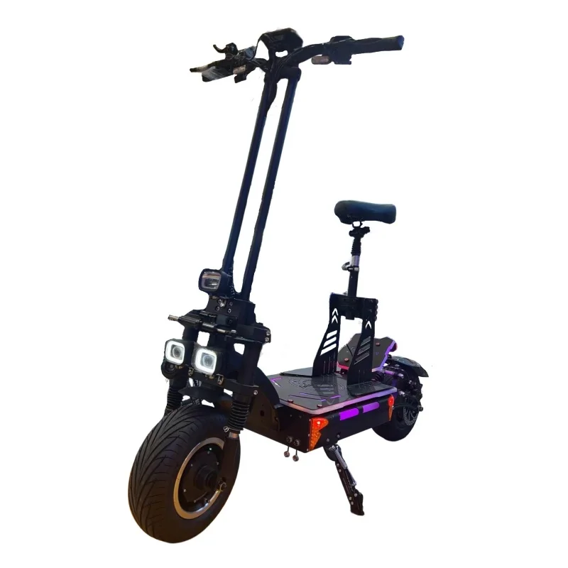 Racing 16Inch Fat Tire E Scooter Fast Speed 110-120Km Long Range 72V 15000W Dual 70Mm Magnets Motor Fast Scooter Electric 100 Km