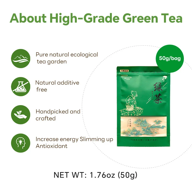 factory high quality cheap Chinese green tea High caffeine content Natural tender green tea leaves