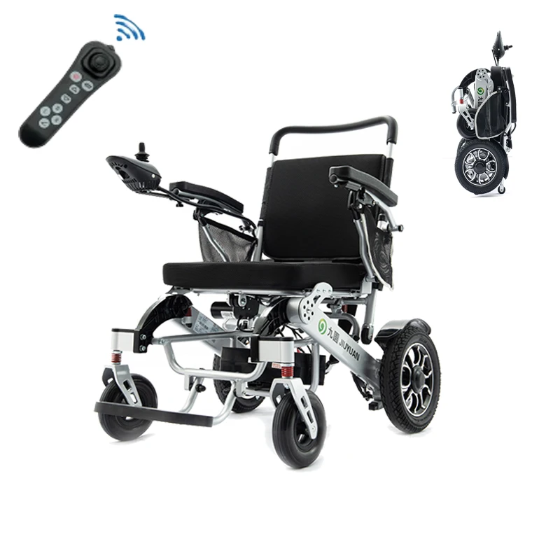new 2023 products Lightweight Portable Automatic Foldable Electric Wheelchair Handicapped Disabled  with remote control  Manufac