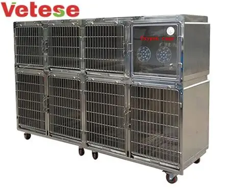 VTS-0510 Other Animal Husbandry Equipment 304 Stainless Steel Veterinary Dog Cat Cage Customized Animal Cage