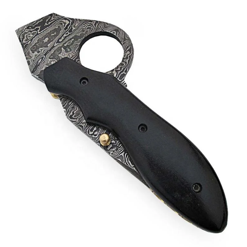 
New 2021 selling the best quality cost-effective products Hunting Camping Damascus steel folding pocket knife Amazon Top Seller 