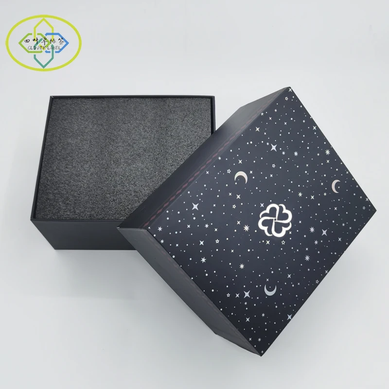 Lid And Base 2 Piece Hard Cardboard Box Matte Custom Design Cup Box