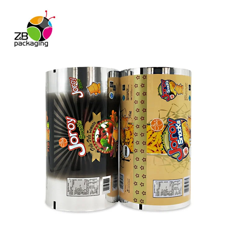 China Supplier Custom Printing Roll Stock Plastic Flexible Food Packaging Film Metallized OPP/CPP Laminating Sachet Roll Film