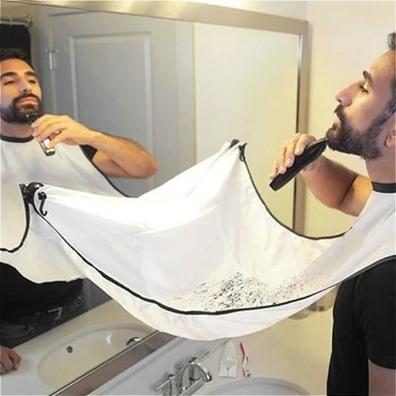 cheap bulk Transparent Suction Cup Creative Male Shave front bathroom sink Beard Catcher Care Clean Hair Holder plastic  Apron