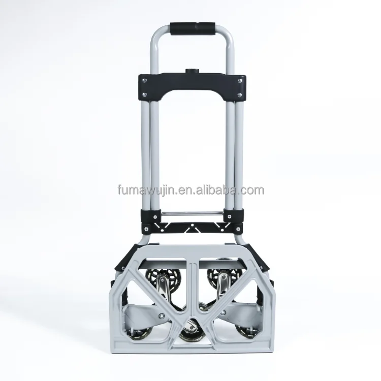 Convenient portable outdoor trolley with folding function aluminium household luggage hand cart with bags