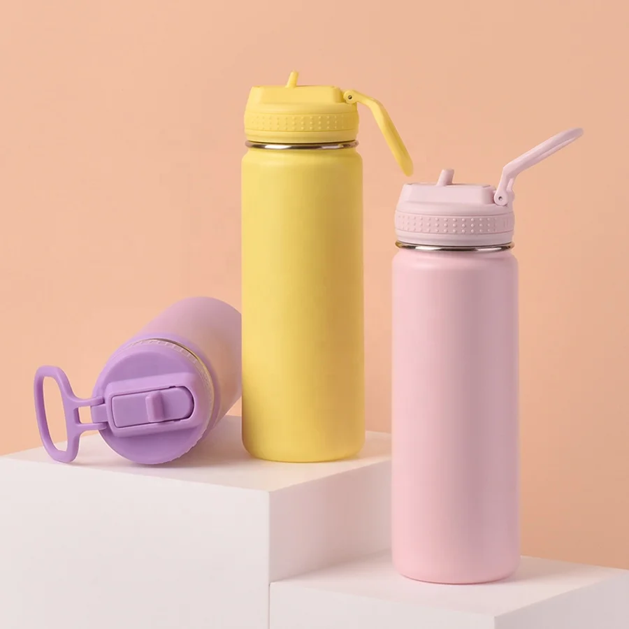 500ml/750ml/1000ml/1200ml Sports Vacuum Insulated Flask Vacuum Insulated Stainless Steel Water Bottle Metal Gym Water Bottle