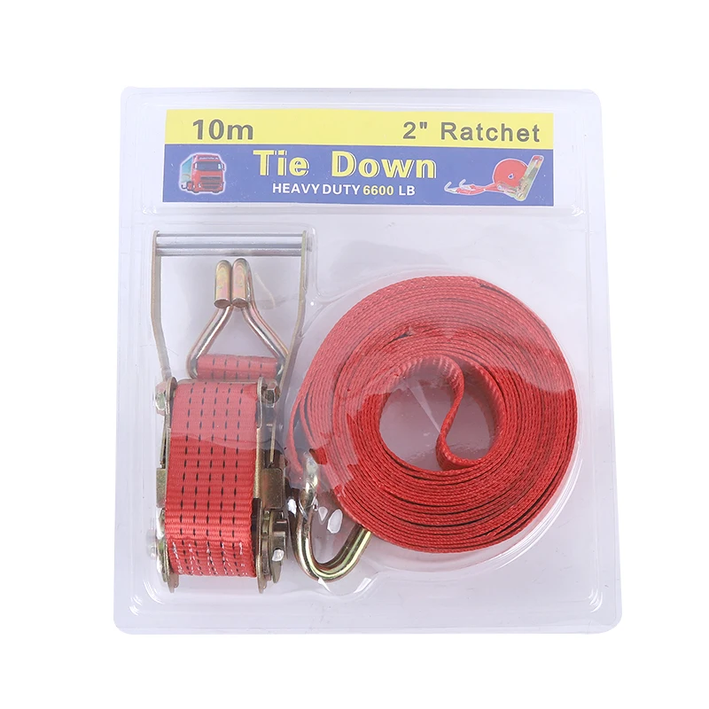 Chinese Factory 2 inch 5t Cargo Lashing Belt Truck Loading Belt Ratchet tie down Strap