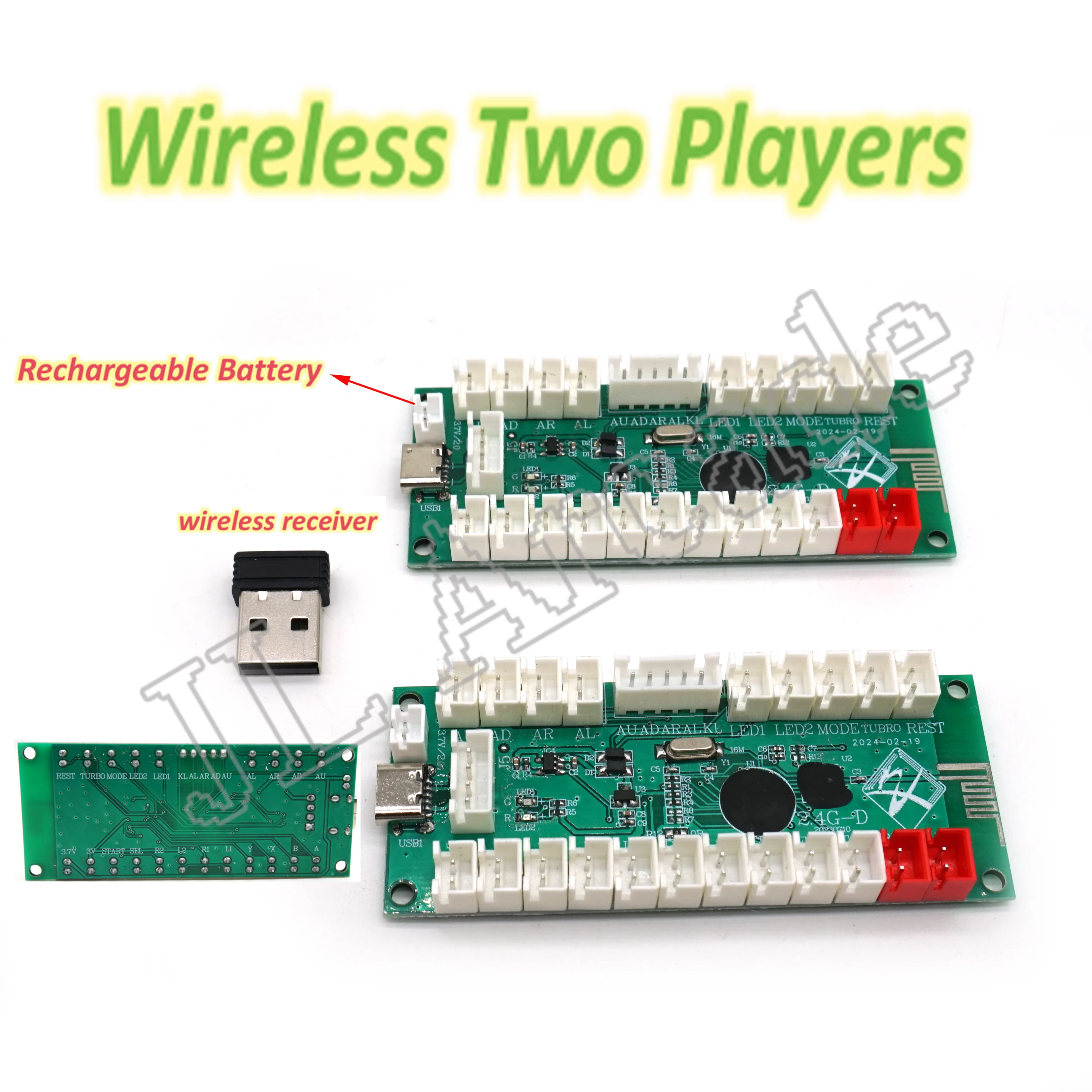 2 4 г Bluetooth беспроводной кодировщик USB аркадный джойстик с нулевой задержкой PCB Sanwa игровой контроллер Raspberry Pi/PC
