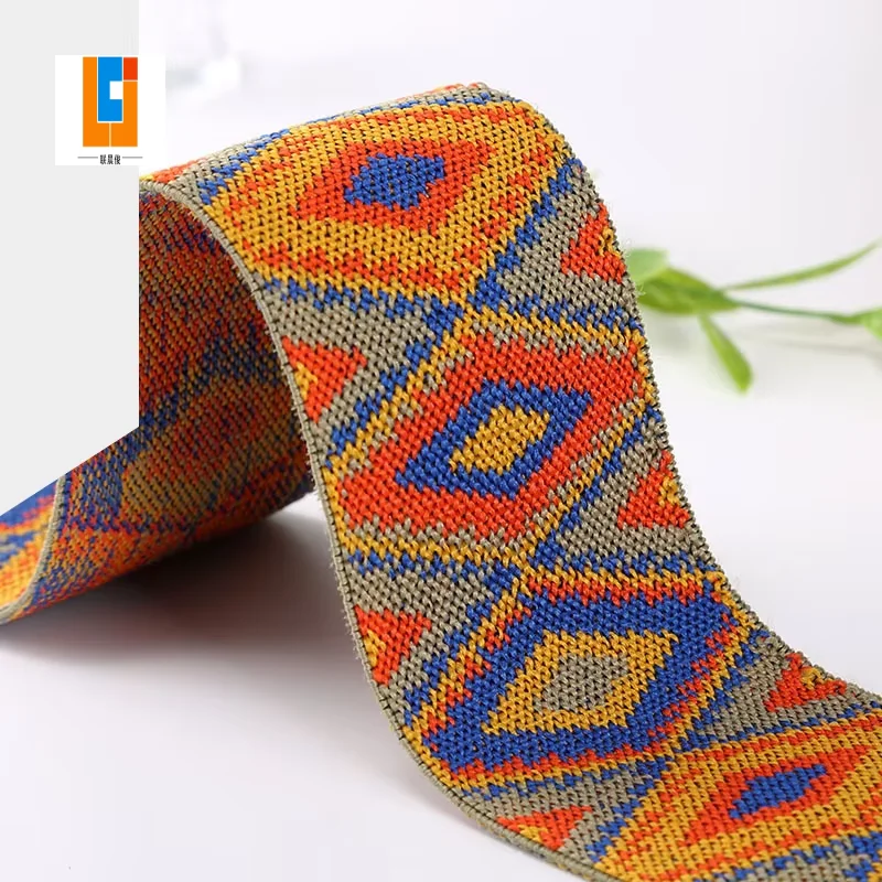 Webbing Manufacturer Jacquard Elastic Webbing Brief Custom Jacquard Elastic band for dressing