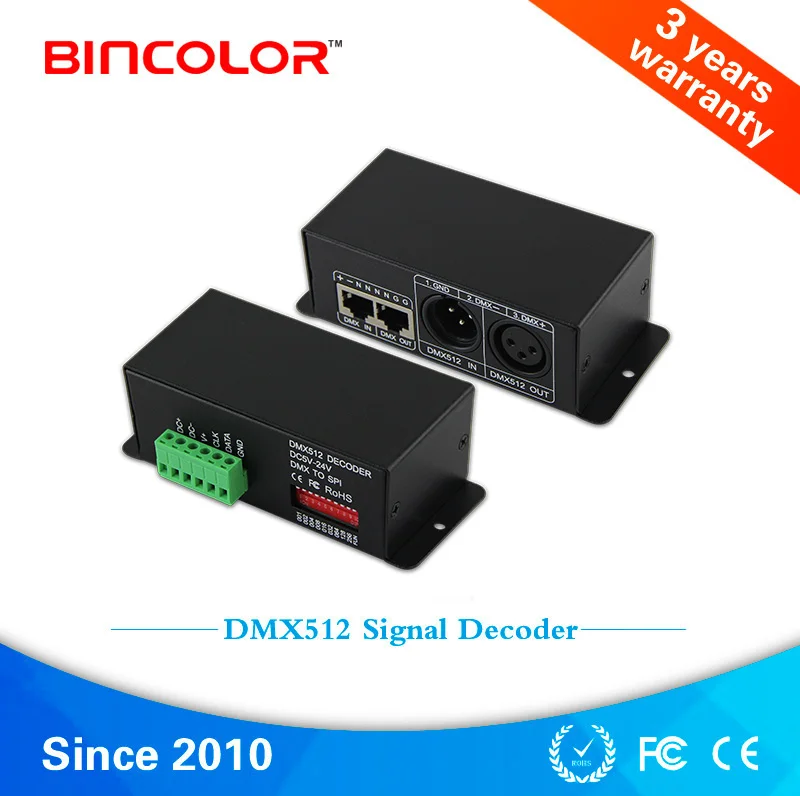  BC-802-1809 Zhuhai Factory Y512 каналы DMX к SPI ws2812b декодер DMX512 gb контроллер сигнала светодиодной