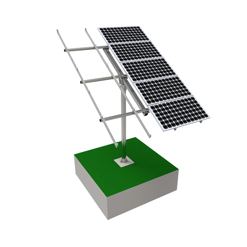 6 unit 1650*992 Photovoltaic Solar Panel Pole Mounting System for small solar panel power system home use