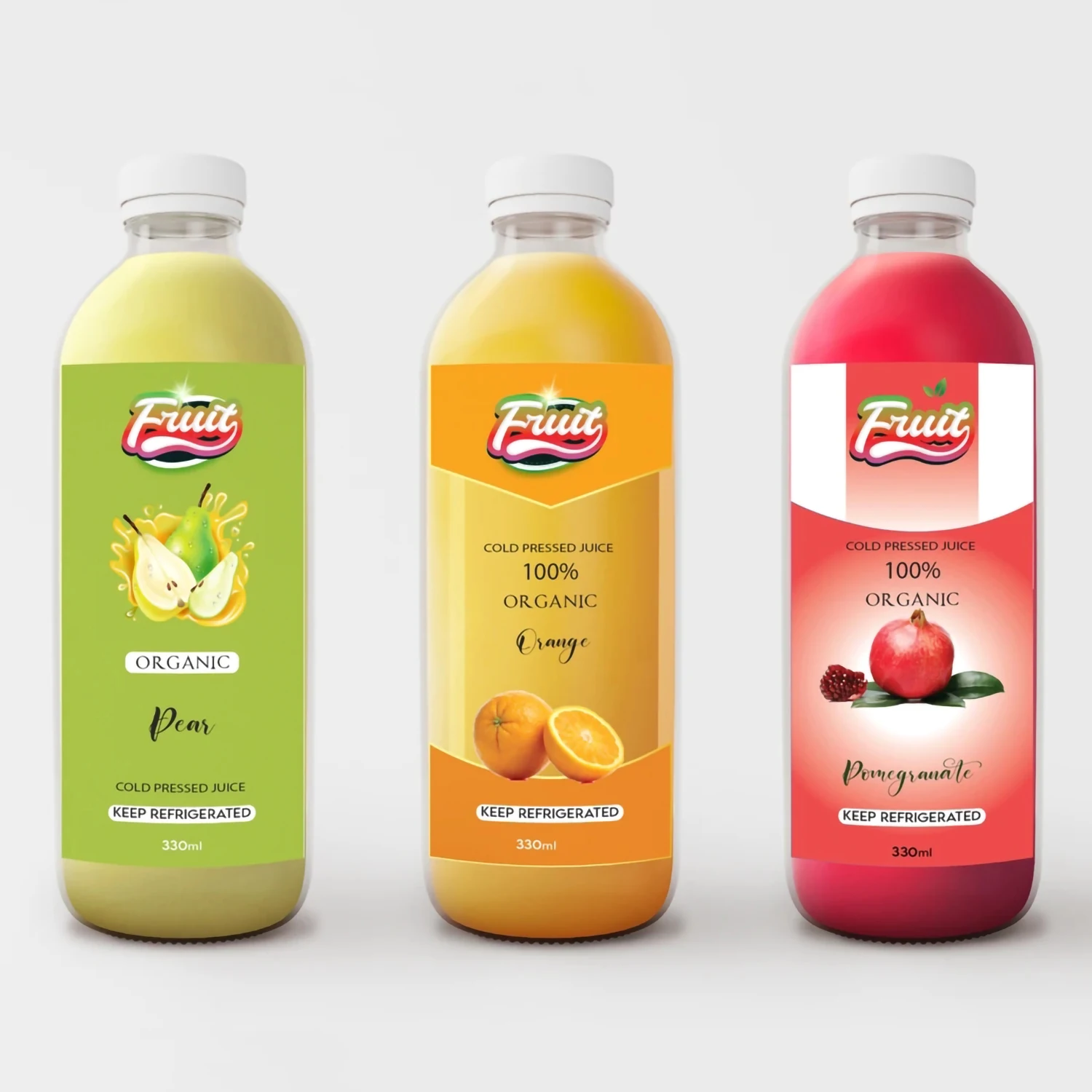 Custom 200ml 250ml 500ml Glass Bottle With Label, Waterproof Bopp Packaging Label Logo Printing Drink Juice Label Sticker Roll