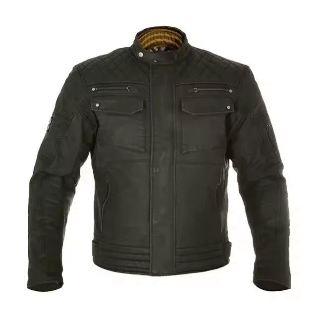 Custom Made Waxed Canvas Hunting Jacket Waterproof Waxed Cotton Jacket for Men