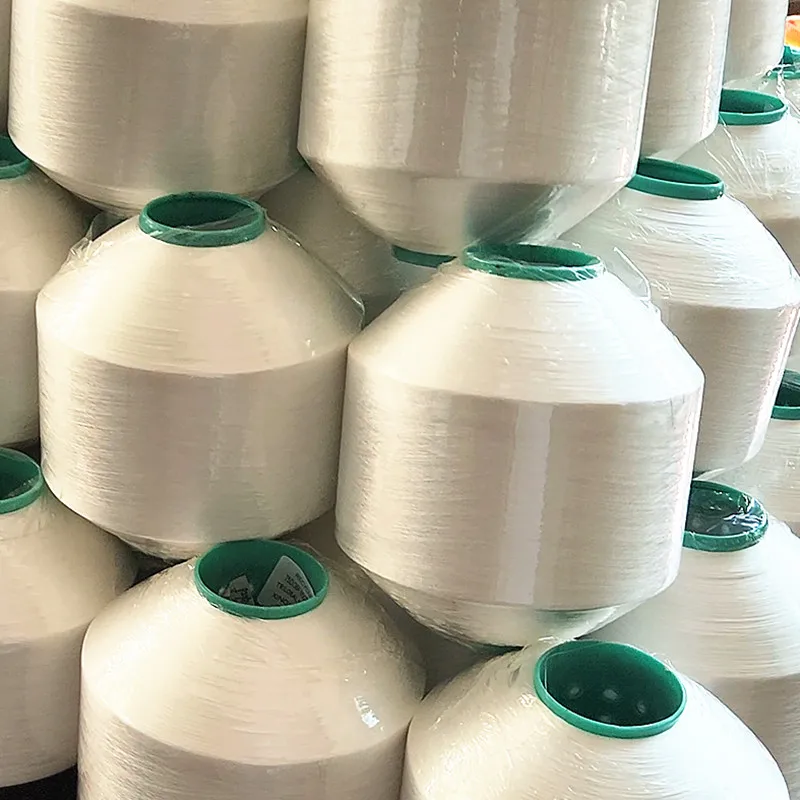 Warping twisted 75D 36F FDY filament flat yarns wholesale 100 polyester yarn wholesale for label weaving
