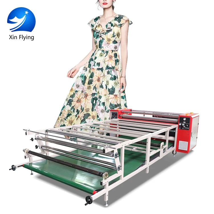 
200mm 1.2/1.7m Roll to roll Heat Press Machine transfer Printing Fabric Machine 