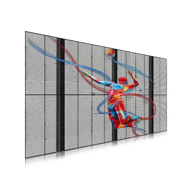 Window LED Transparent Screen Display Glass P2 Indoor Led Screen SDK Video Wall Transparent Led Film Unilumin Indoor Ultra Thin