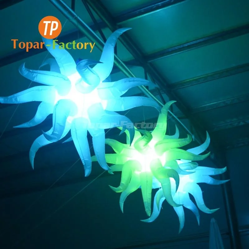 Hanging Led Light Customize Colorful Art Sculptures Air Mold Durable Illuminated Shining Hanging Led Inflatable Star For Sale