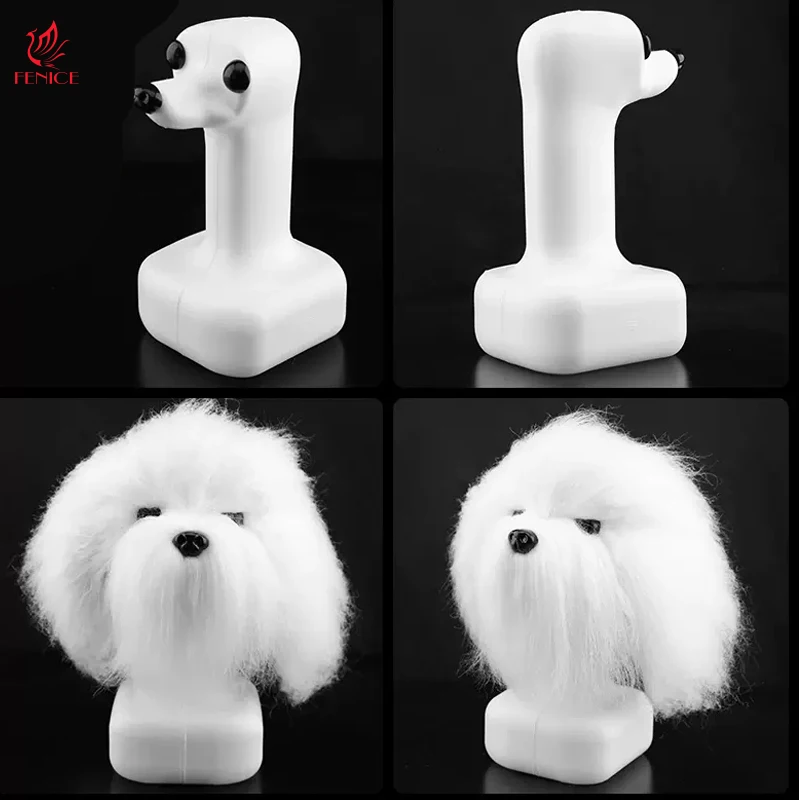 Pet Supplies Poodle Teddy Professional Beauty Simulation Faux Dog Hair Model Teddy For Grooming Practice Pet Faux Hair Fur Wig