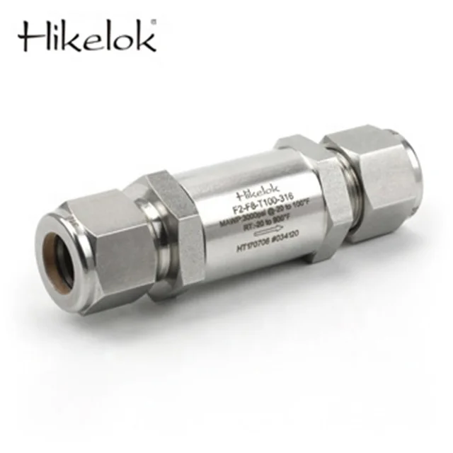 High pressure 3000 psi 2 7 15 micro sintered element gas oil filter stainless steel 1/4' 3/8' OD NPT instrumentation filter