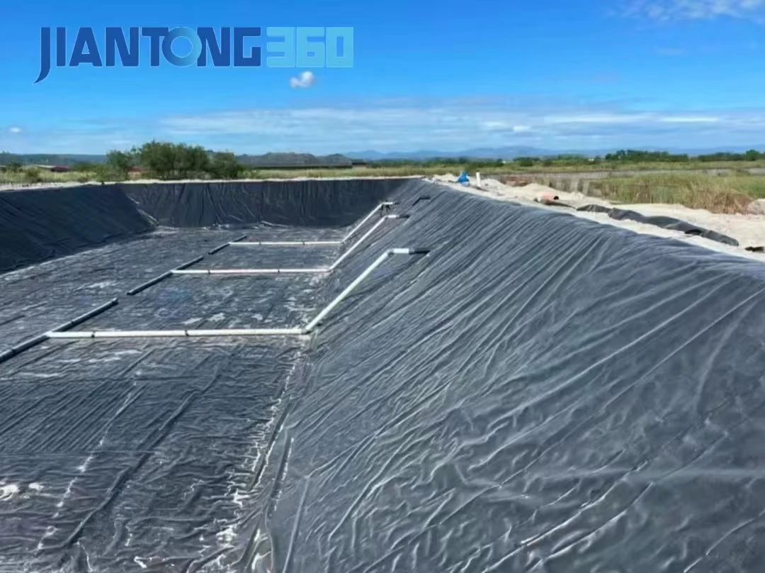Minimalist Industrial Geomembrane Circular Tanks for Aquaculture Return and Replacement Pvc Geomembrane