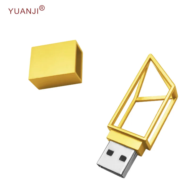 Дешевая оптовая продажа, модный роскошный USB-накопитель с вырезами