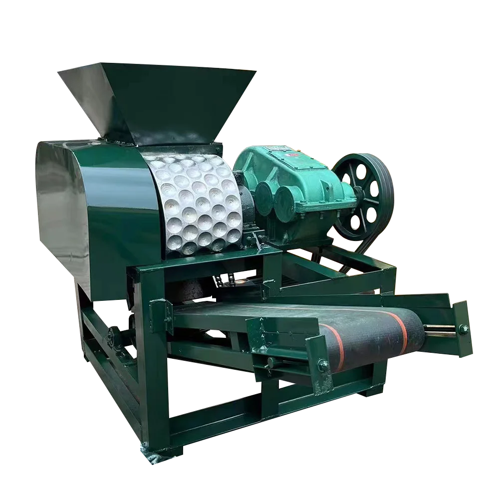 2t/h Mineral Powder Compression Ball Press Machine Metal Ore Powder Ball Making Equipment 5.5kw Coal Slurry Ball Press Machine