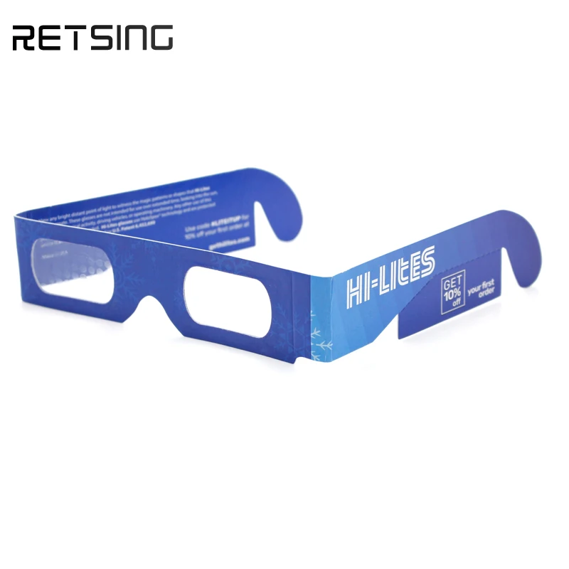 
Fireworks Party Diffraction Glasses Paper Frame 3D Glasses 