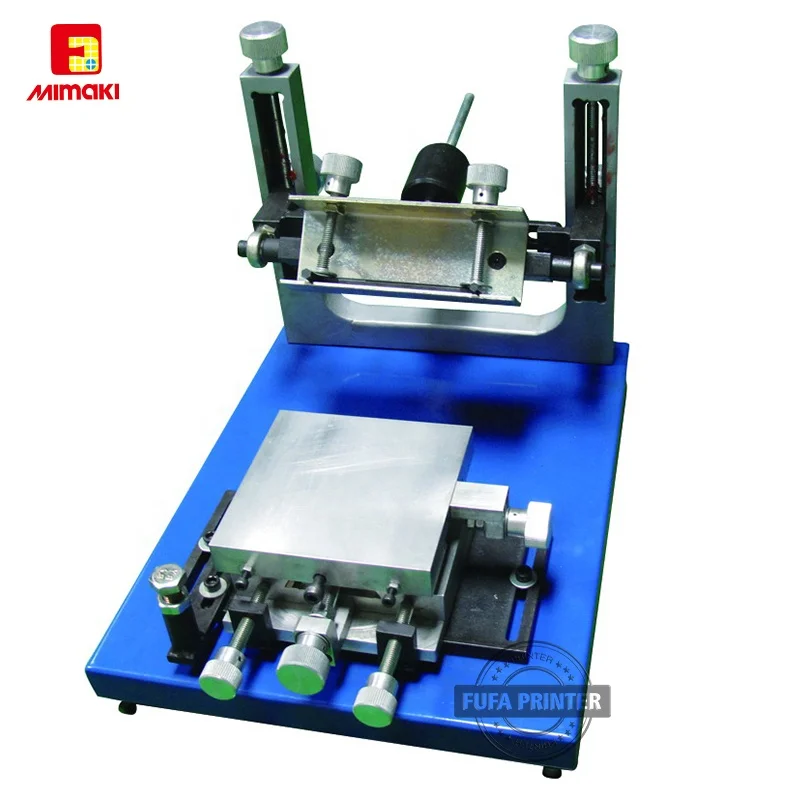 Manual silk screen printer with micro registration