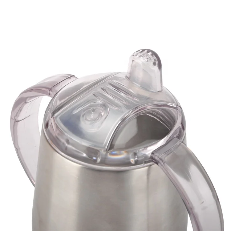 
Hot Sales Double Wall Insulated Safe Sippy Water Bottle Toddler Stainless Steel Sippy Cup With Handle 