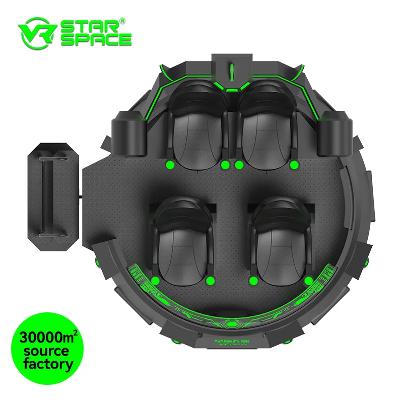 Сим гоночный кокпит VR игровой автомат от производителя виртуальной реальности 9D волшебный симулятор машина 4 мест 360 UFO Star Space
