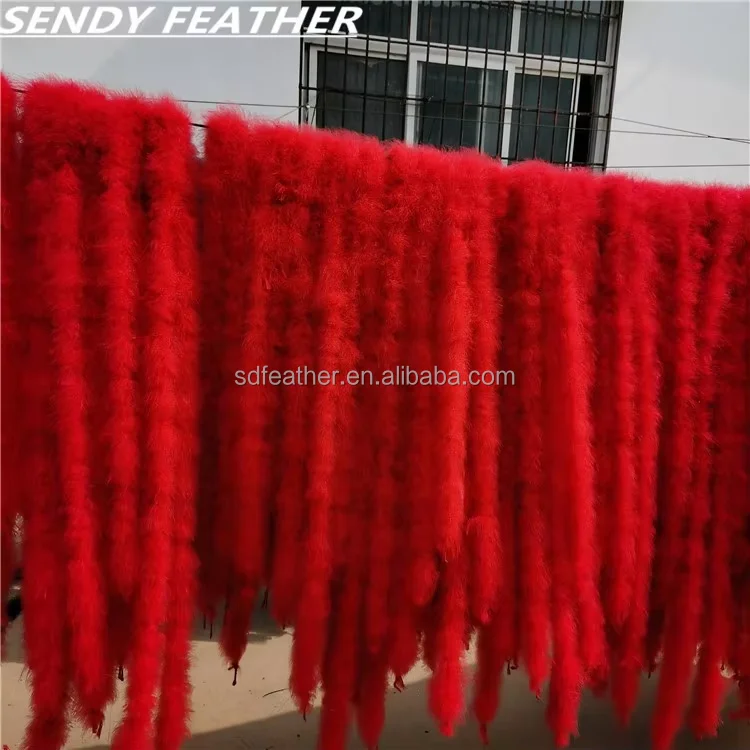 Wholesale 2 Meter 20g 30g 35g 40g 45g 50g Turkey Marabou Feather Boa For Costume Accessories