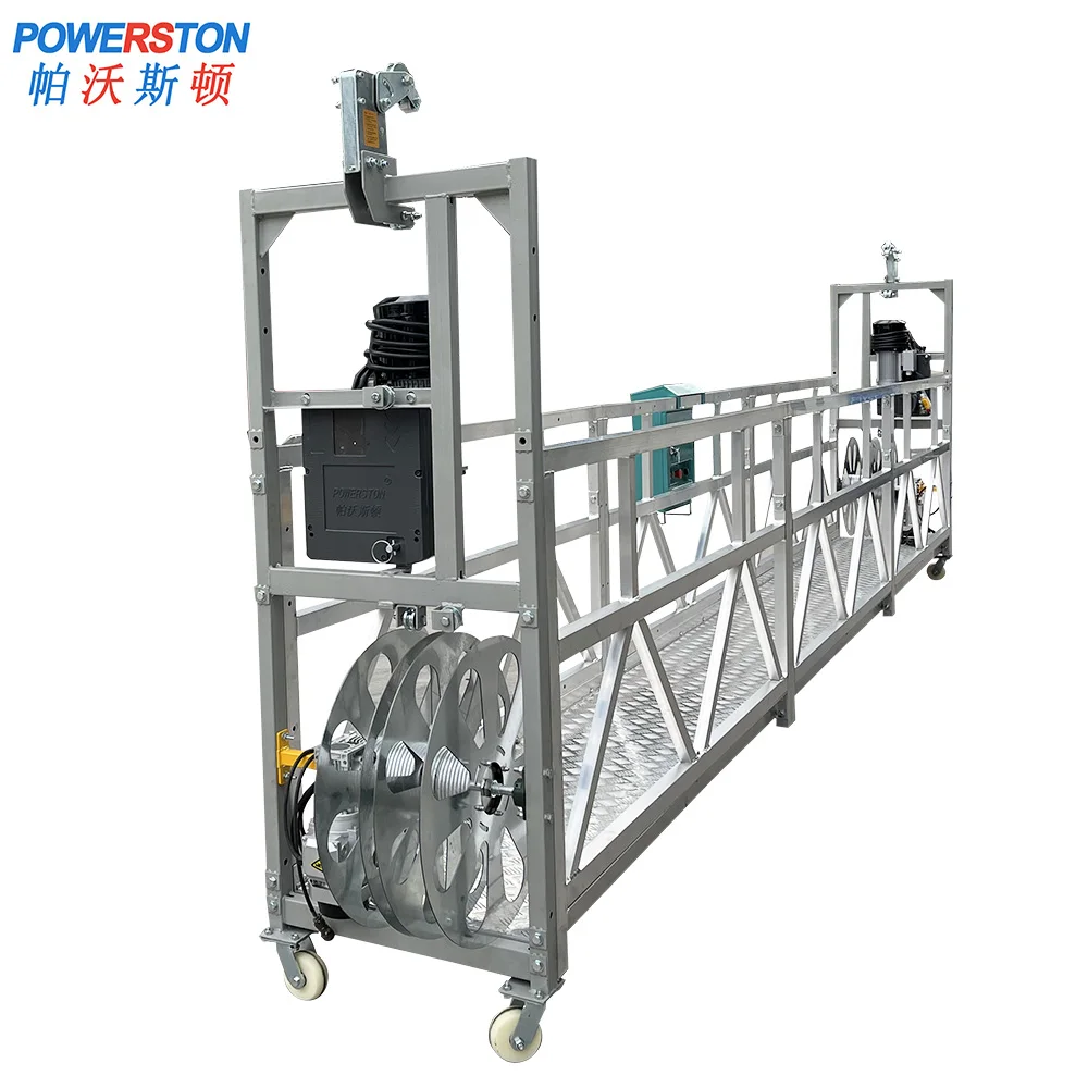 Suspended Platform 630kg Load Capacity Steel Mechanized Rope Suspended Working Platform